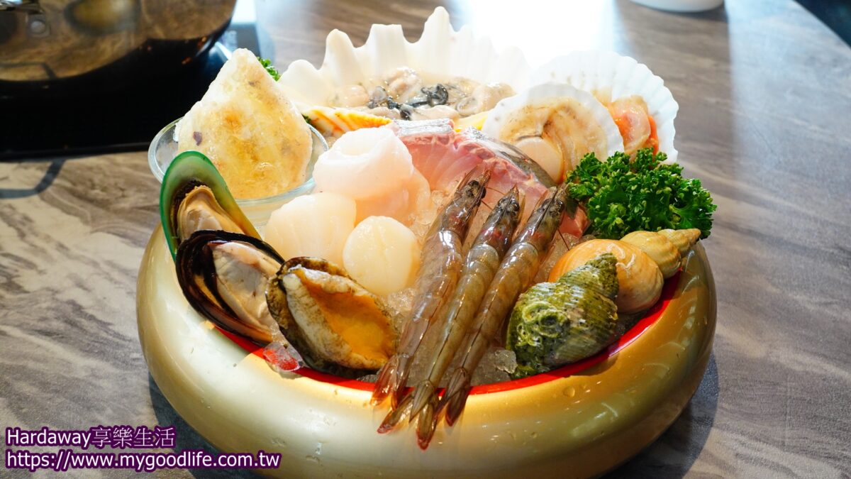 鱘龍魚綜合海鮮拼盤