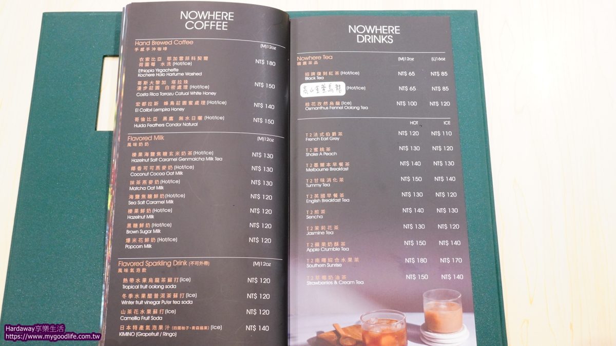 Nowhere Taipei墨西哥餐酒館菜單
