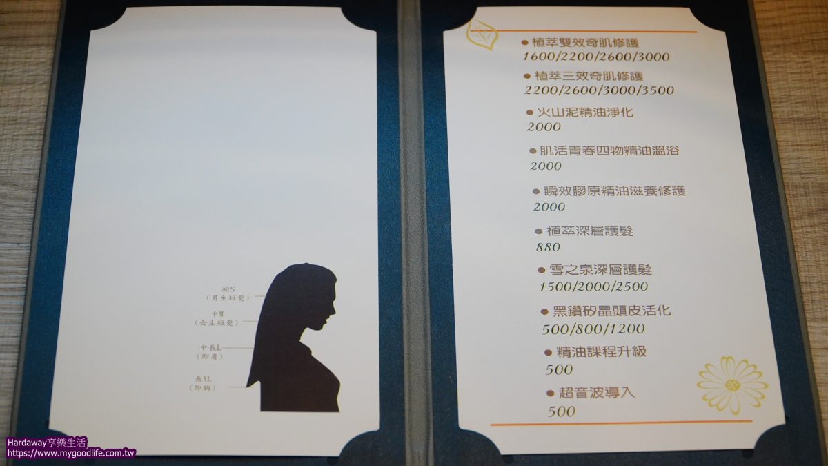 1825頭皮養護中心價目表