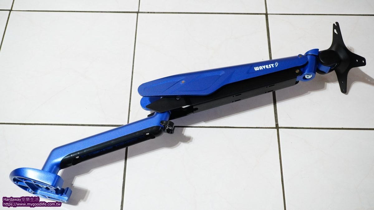 美國WAVESPLITTER電競Style鋁合金氣壓桌夾式螢幕支架