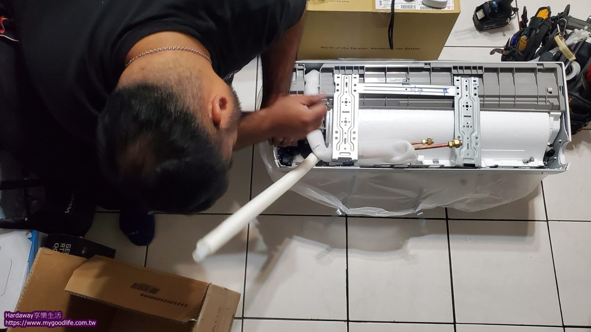 奧克斯空調壁掛式變頻冷暖冷氣機室內機安裝