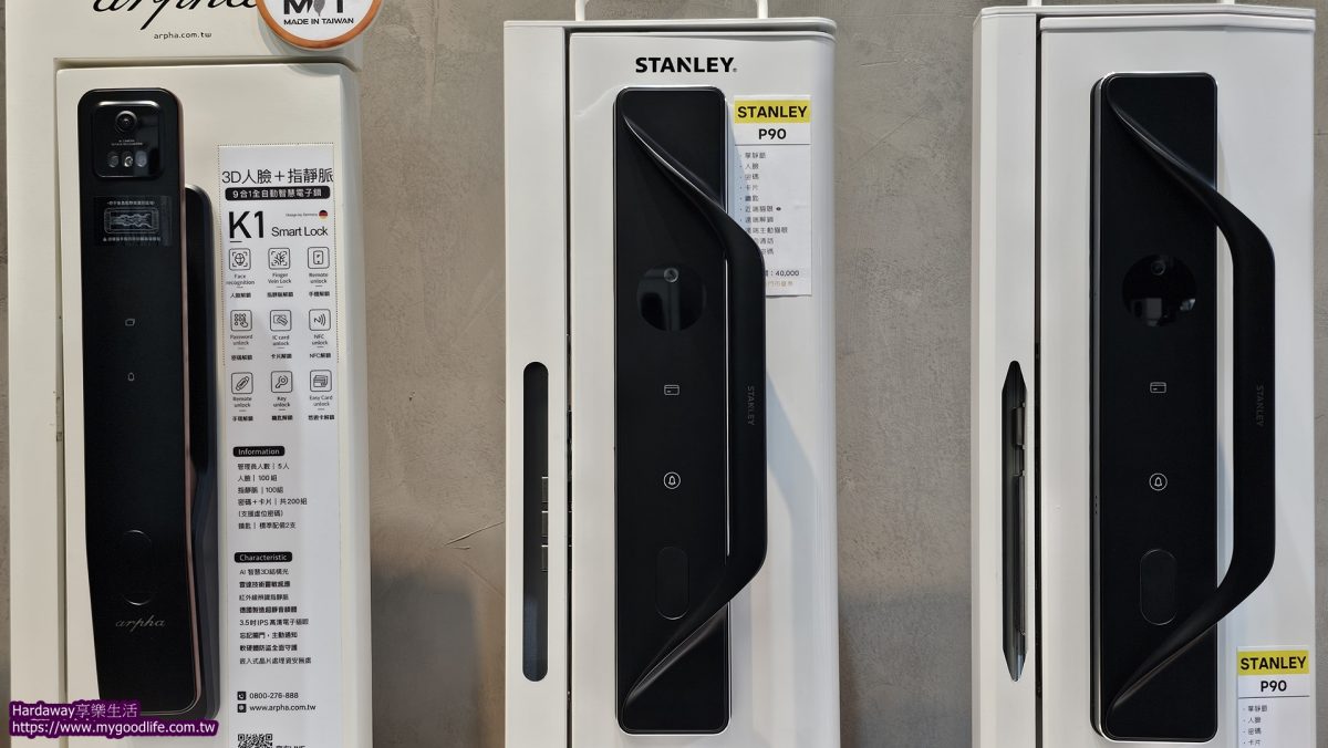 美系STANLEY史丹利P90掌靜脈人臉辨識貓眼電子鎖