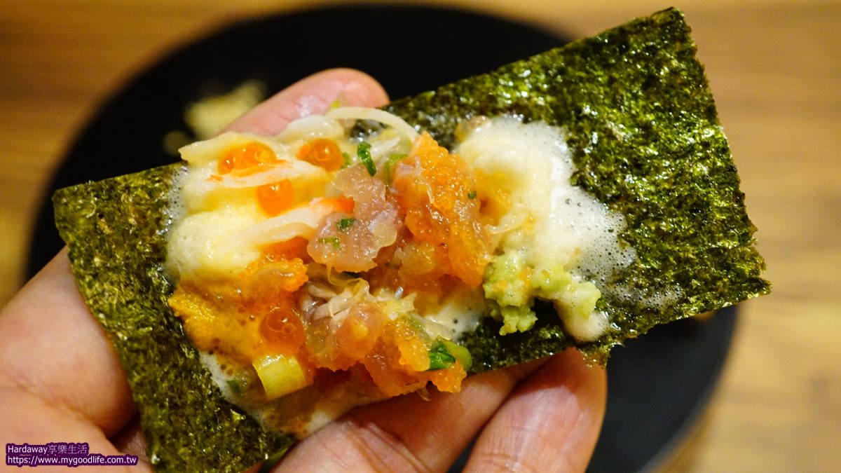 創作串燒野崎海膽海鮮海苔卷