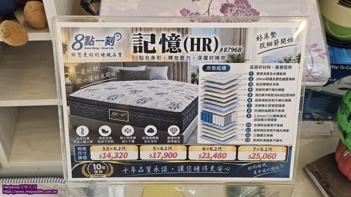 好睡床墊分享